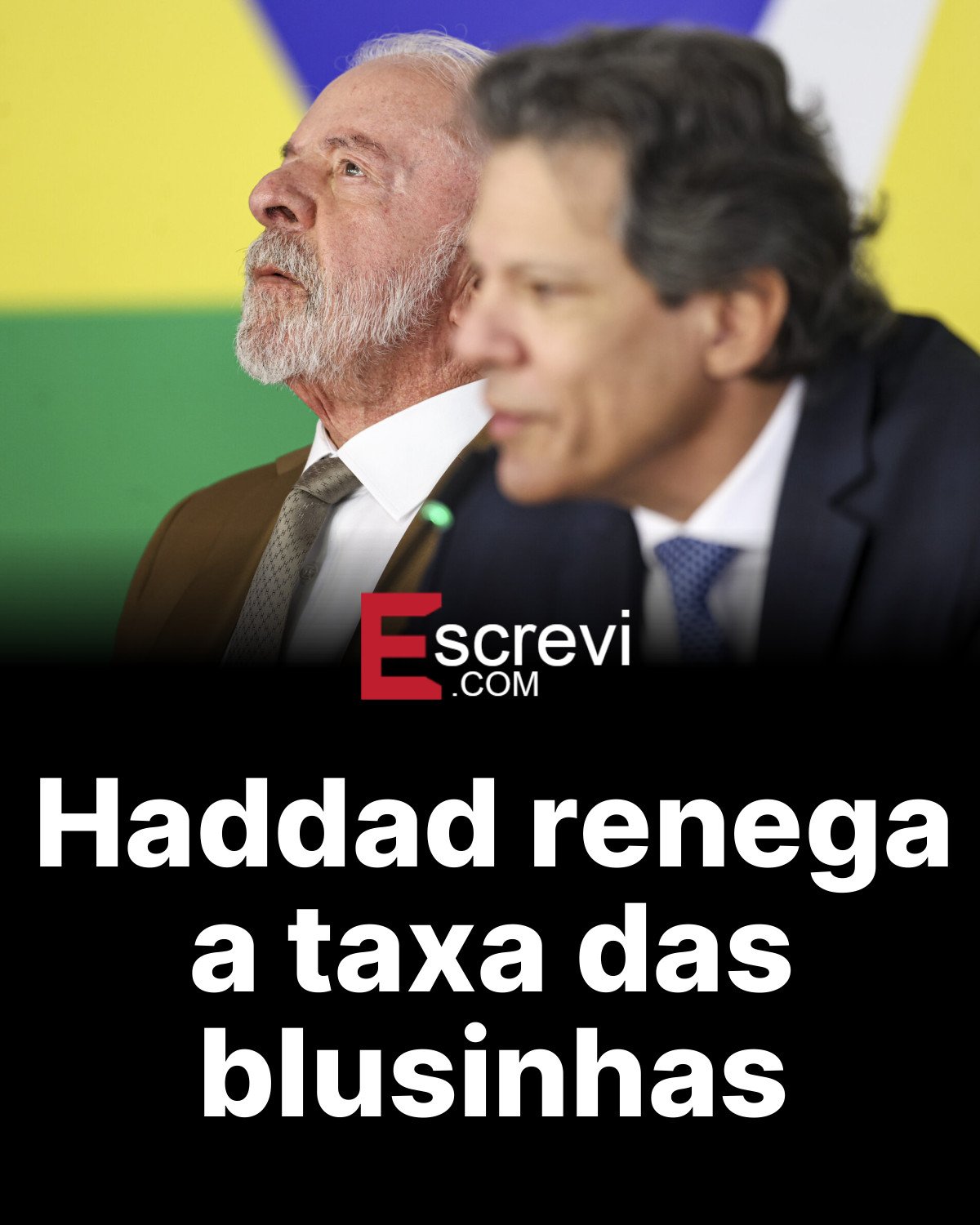 Haddad renega a taxa das blusinhas card preto