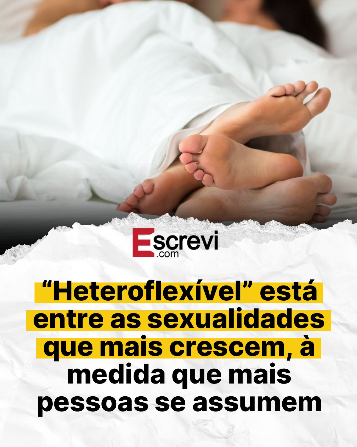 “Heteroflexível” está entre as sexualidades que mais crescem, à medida que mais pessoas se assumem card branco