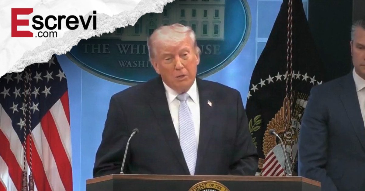 ‘Irã pode cair em uma noite’, diz Trump durante coletiva imagem principal