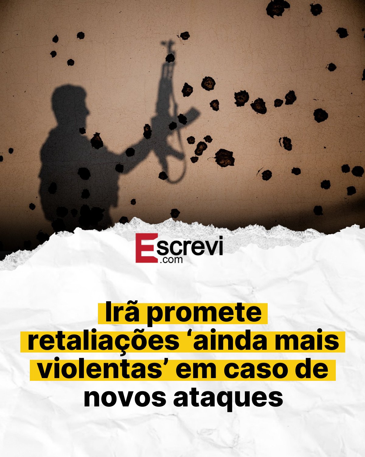 Irã promete retaliações ‘ainda mais violentas’ em caso de novos ataques card branco