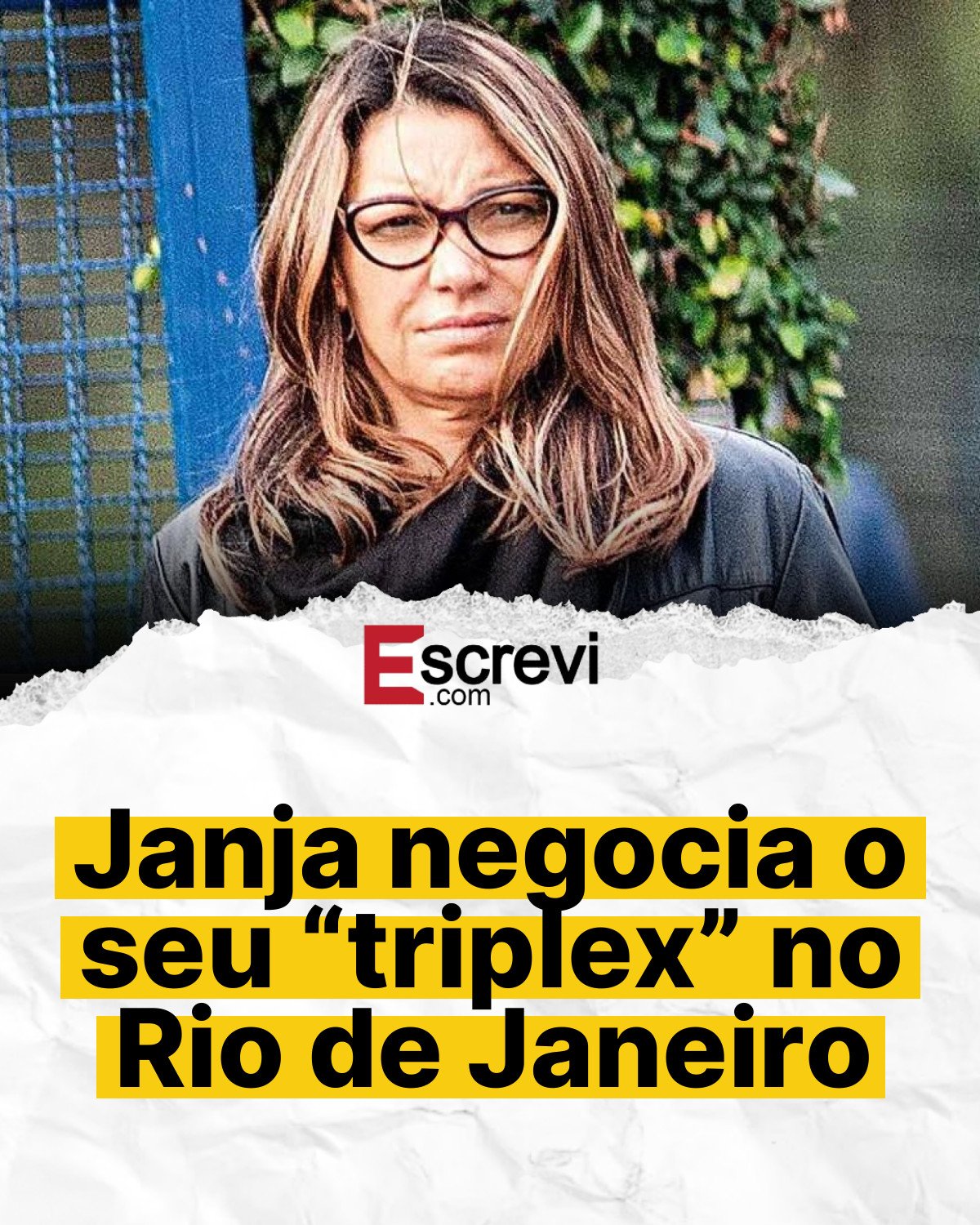 Janja negocia o seu “triplex” no Rio de Janeiro card branco