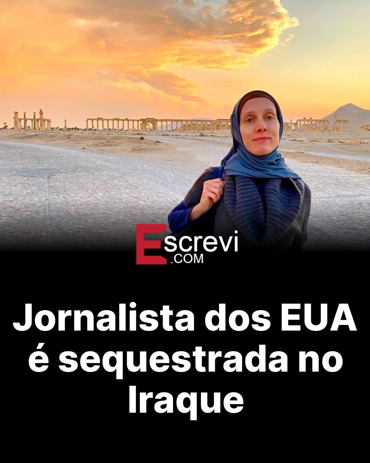 Jornalista dos EUA é sequestrada no Iraque card preto
