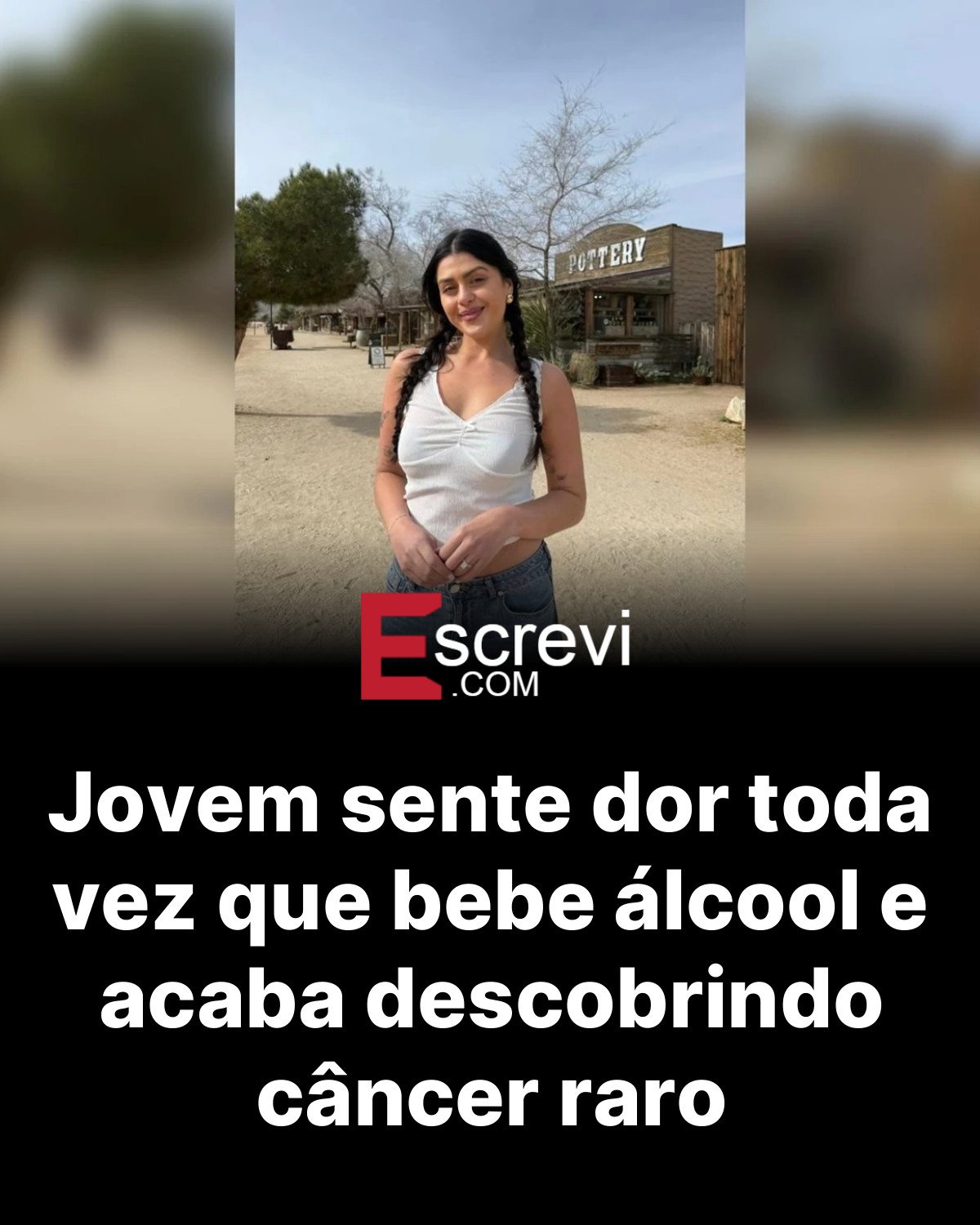 Jovem sente dor toda vez que bebe álcool e acaba descobrindo câncer raro card preto