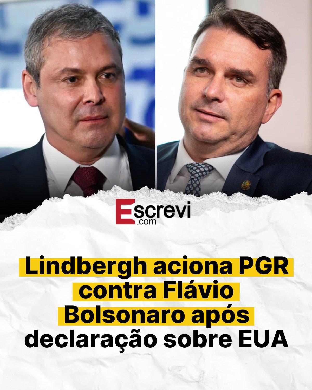 Lindbergh aciona PGR contra Flávio Bolsonaro após declaração sobre EUA card branco
