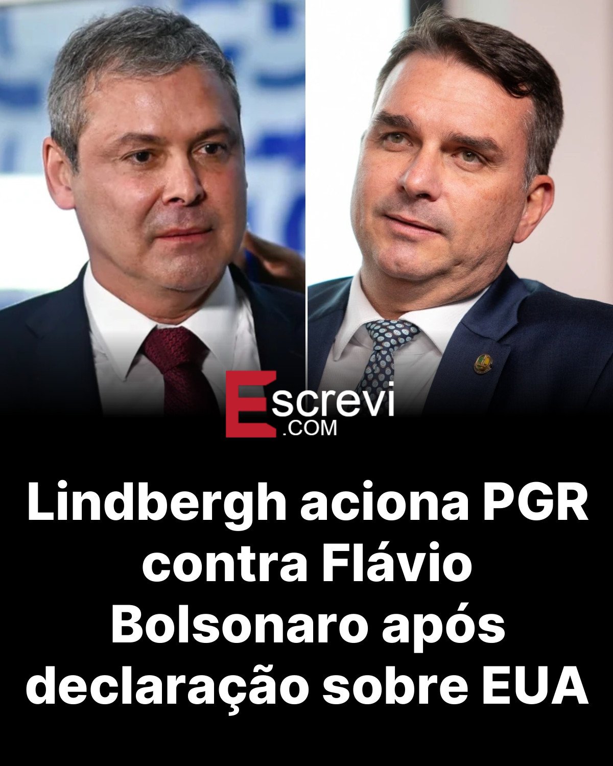 Lindbergh aciona PGR contra Flávio Bolsonaro após declaração sobre EUA card preto