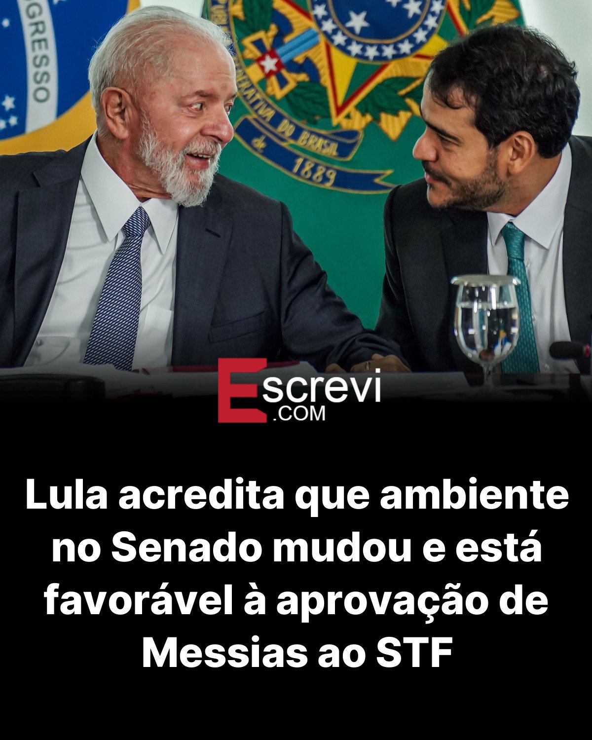 Lula acredita que ambiente no Senado mudou e está favorável à aprovação de Messias ao STF card preto