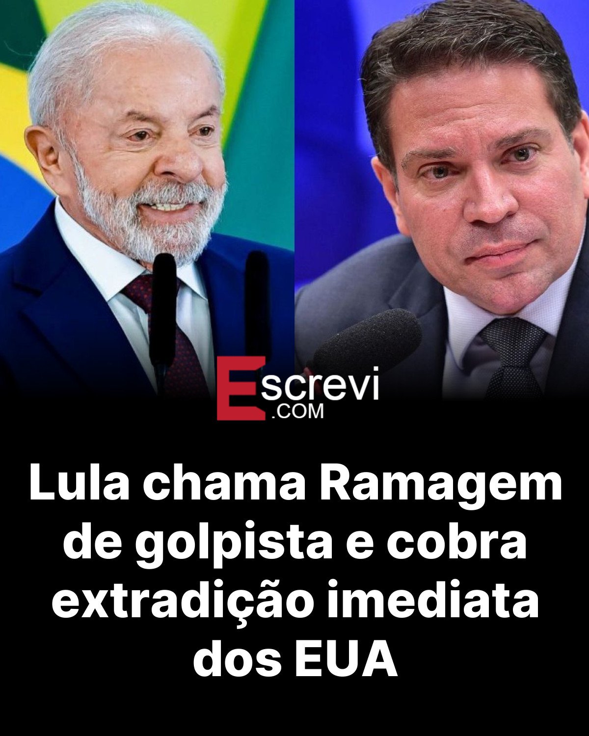 Lula chama Ramagem de golpista e cobra extradição imediata dos EUA card preto
