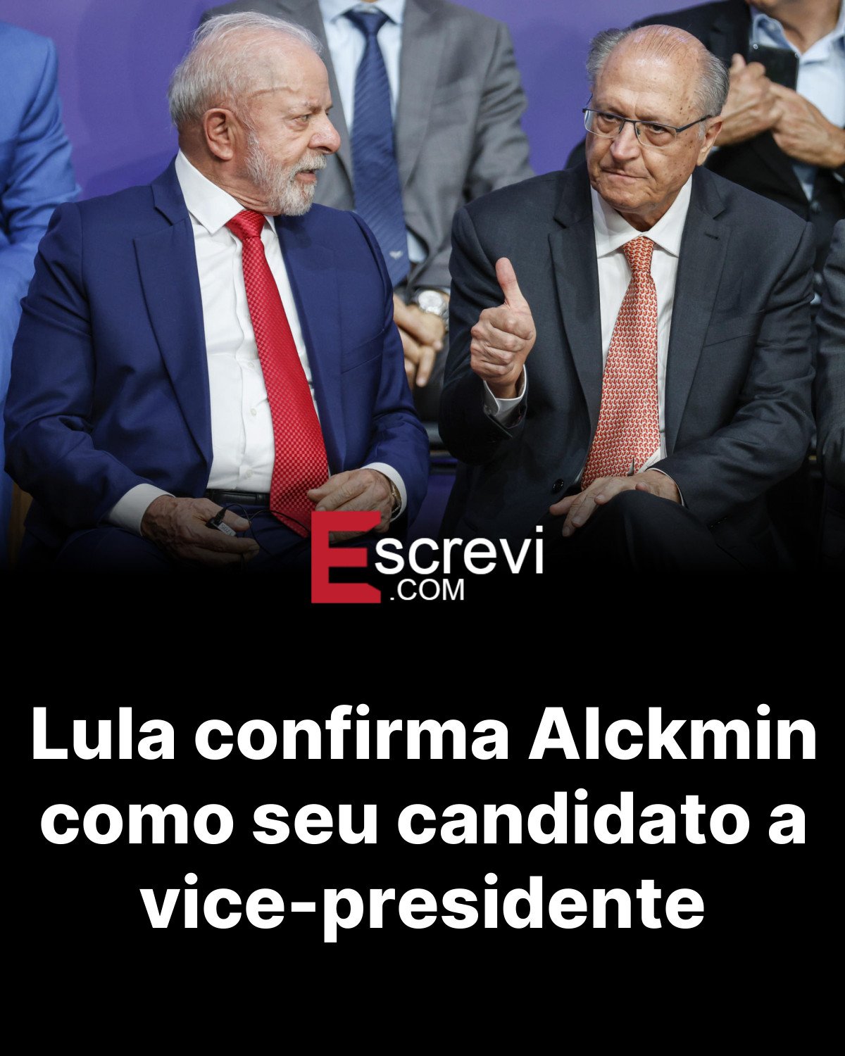 Lula confirma Alckmin como seu candidato a vice-presidente card preto