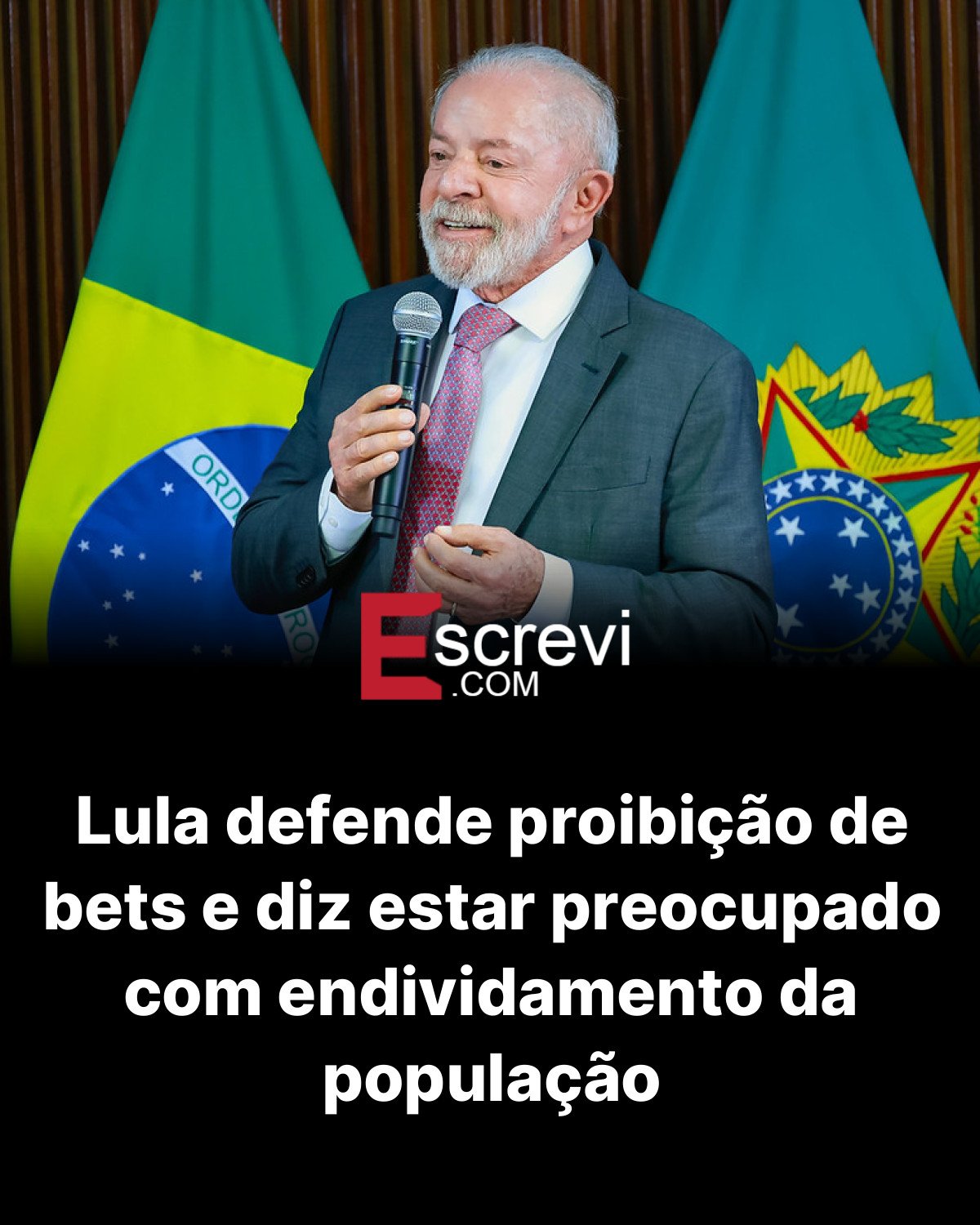 Lula defende proibição de bets e diz estar preocupado com endividamento da população card preto