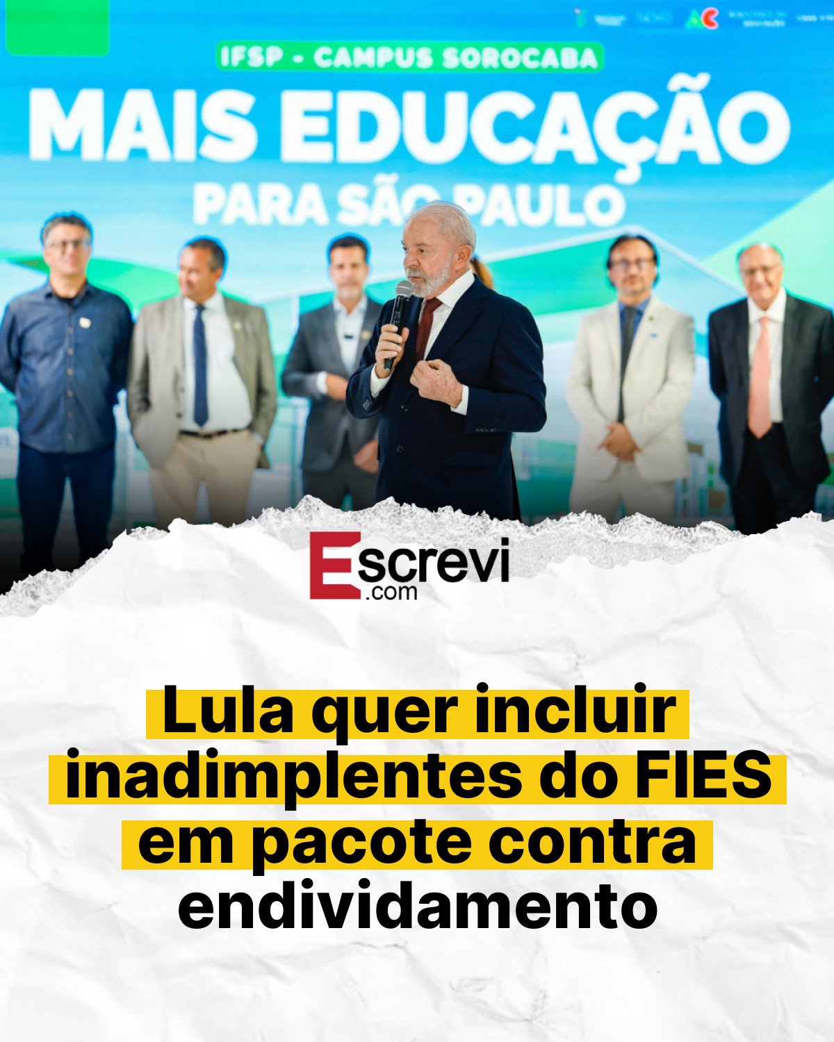 Lula quer incluir inadimplentes do FIES em pacote contra endividamento card branco