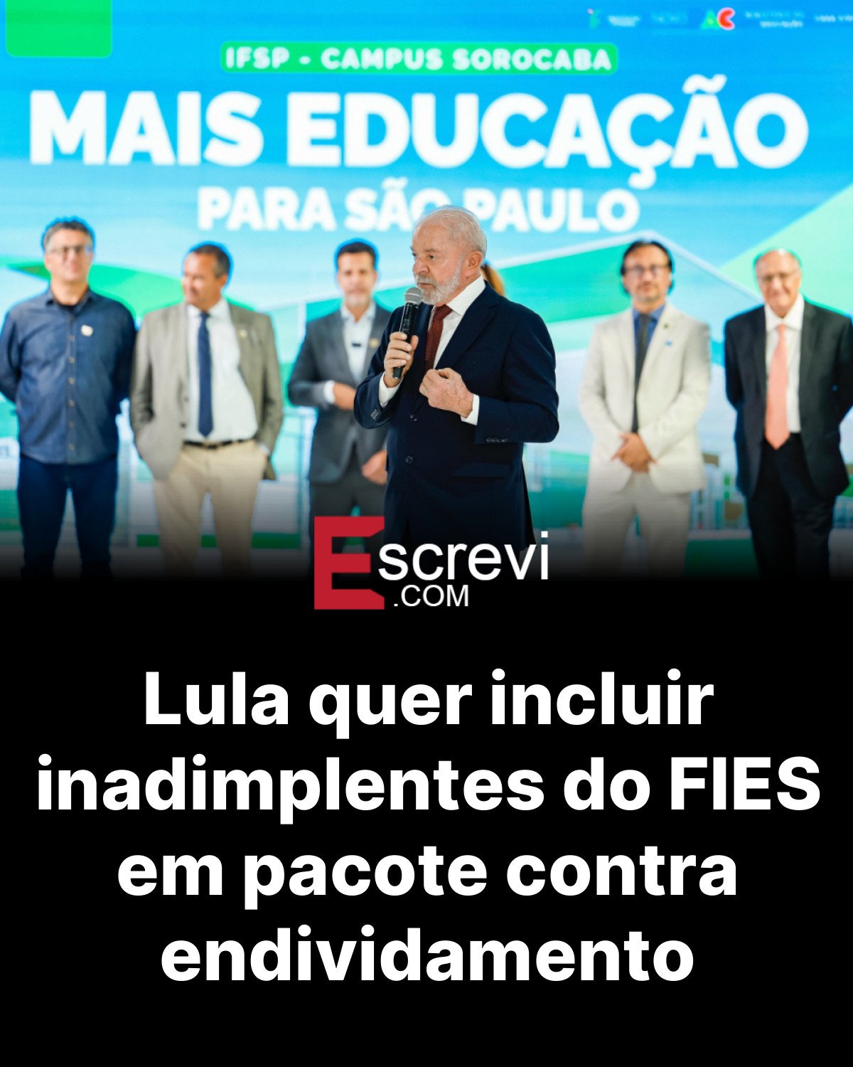 Lula quer incluir inadimplentes do FIES em pacote contra endividamento card preto