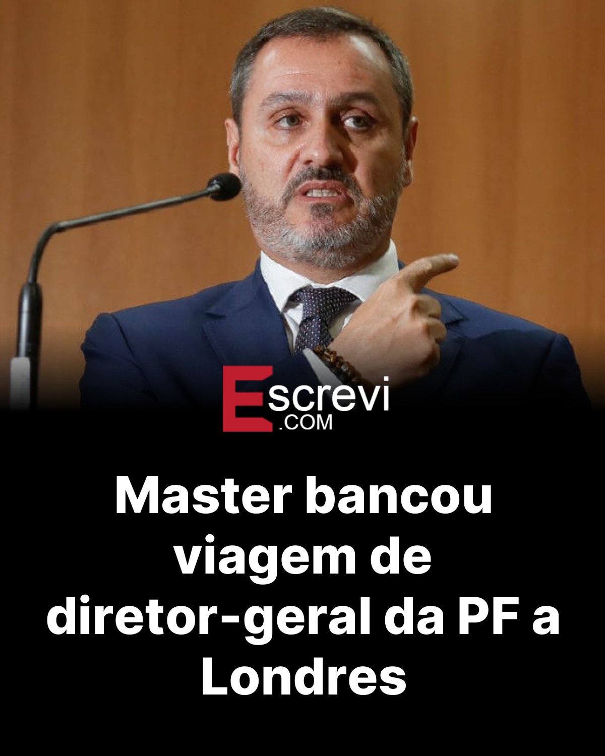 Master bancou viagem de diretor-geral da PF a Londres card preto