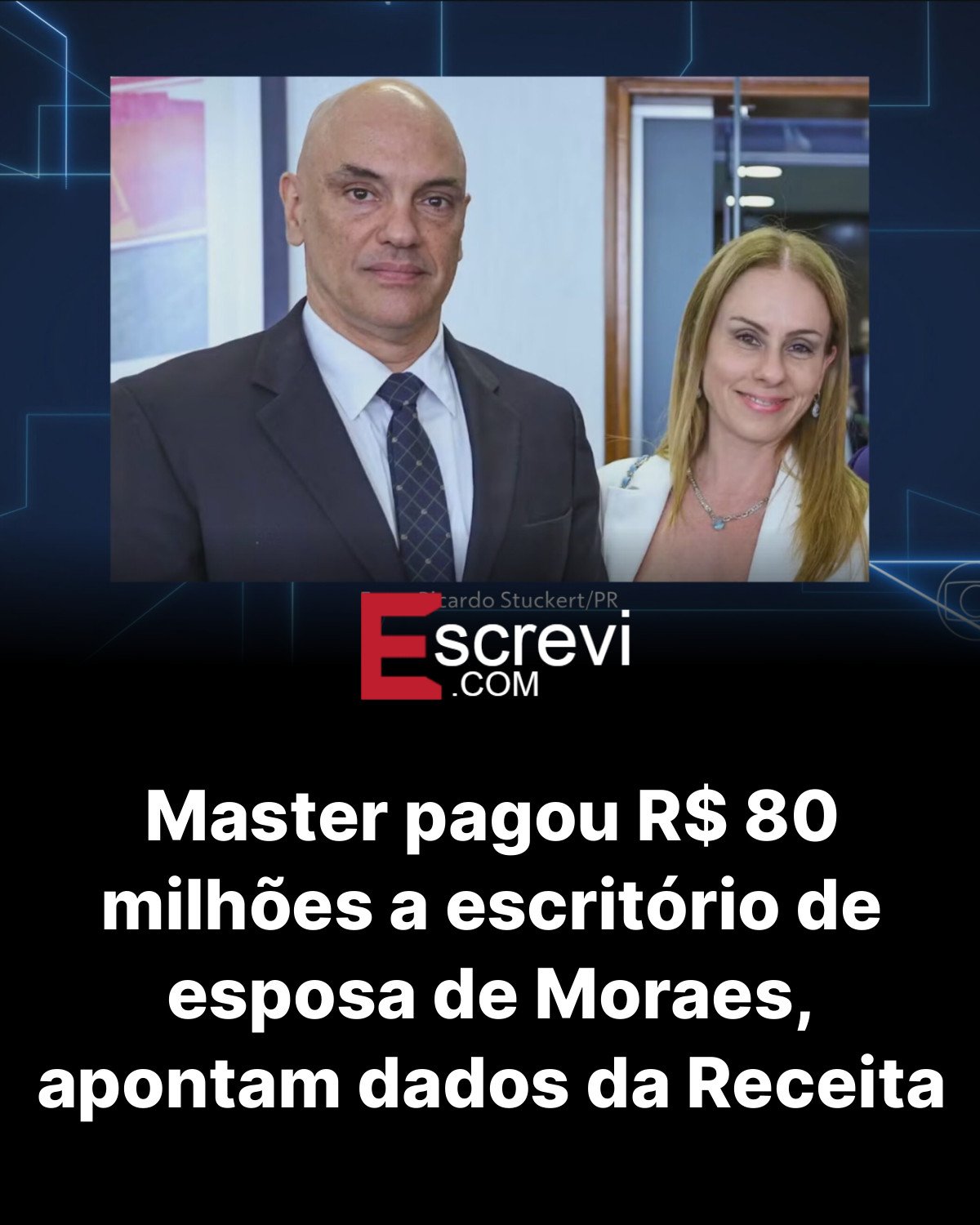 Master pagou R$ 80 milhões a escritório de esposa de Moraes, apontam dados da Receita card preto
