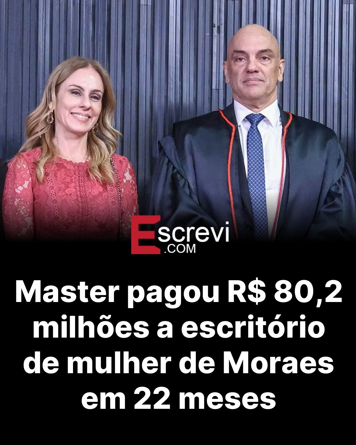 Master pagou R$ 80,2 milhões a escritório de mulher de Moraes em 22 meses card preto