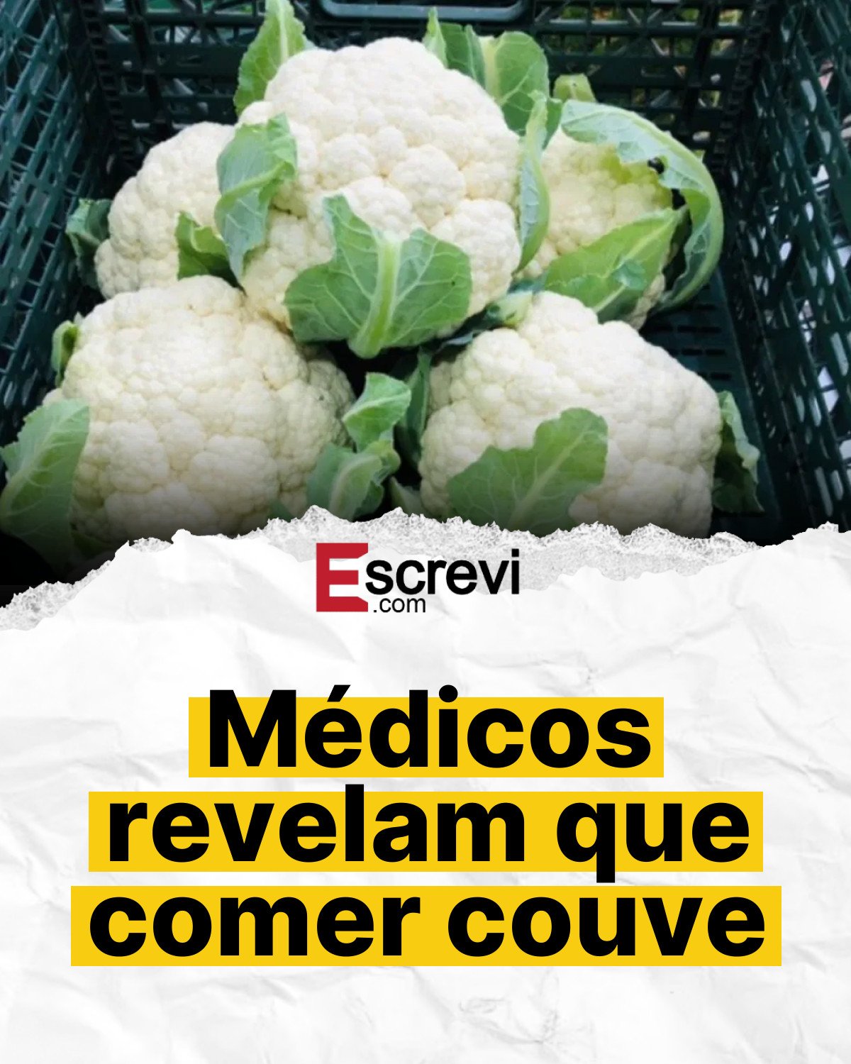 Médicos revelam que comer couve card branco