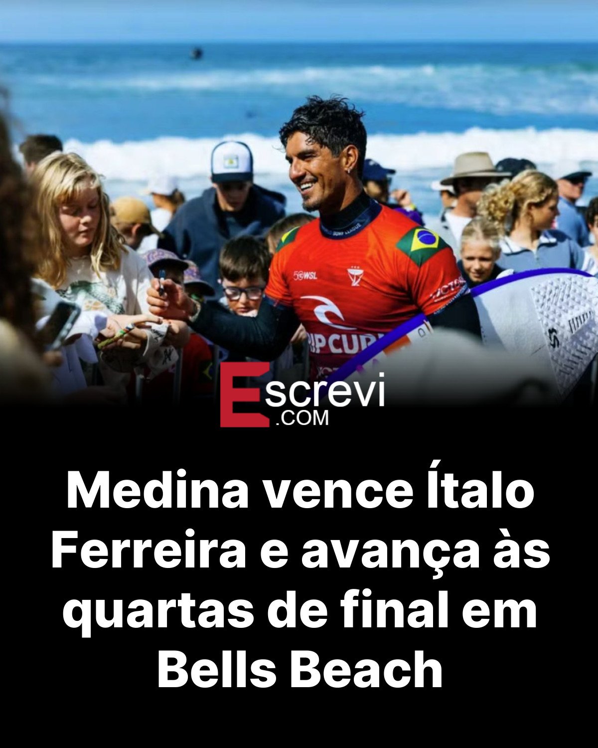 Medina vence Ítalo Ferreira e avança às quartas de final em Bells Beach card preto