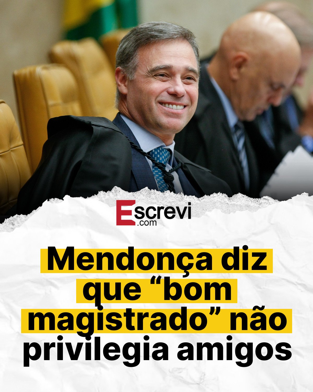 Mendonça diz que “bom magistrado” não privilegia amigos card branco
