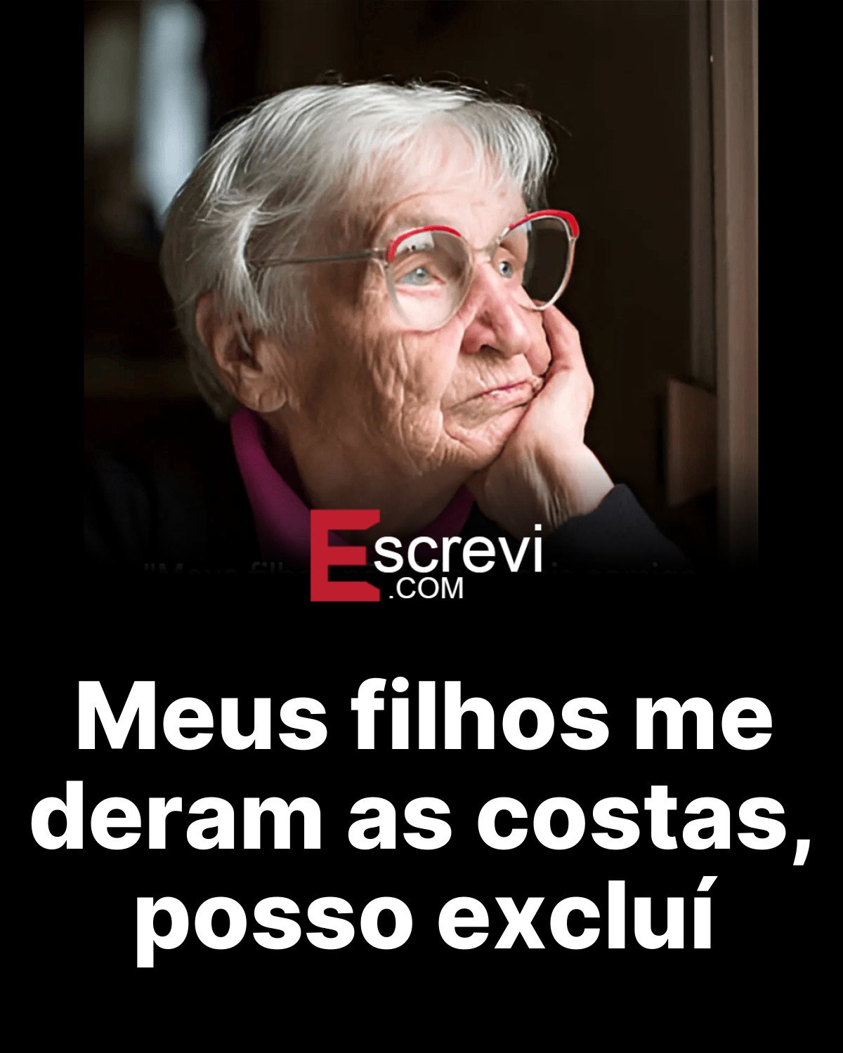 Meus filhos me deram as costas, posso excluí card preto