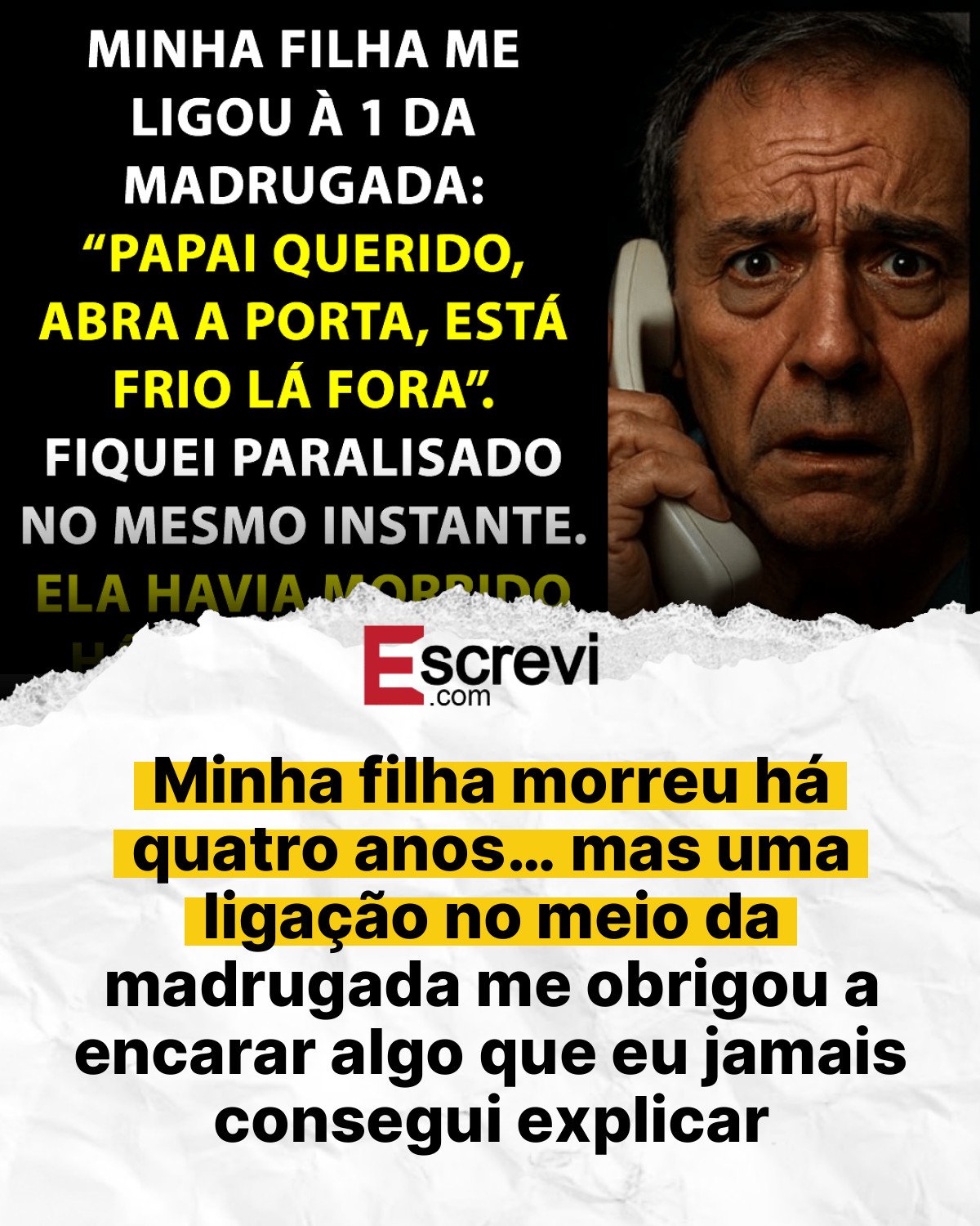 Minha filha morreu há quatro anos… mas uma ligação no meio da madrugada me obrigou a encarar algo que eu jamais consegui explicar card branco