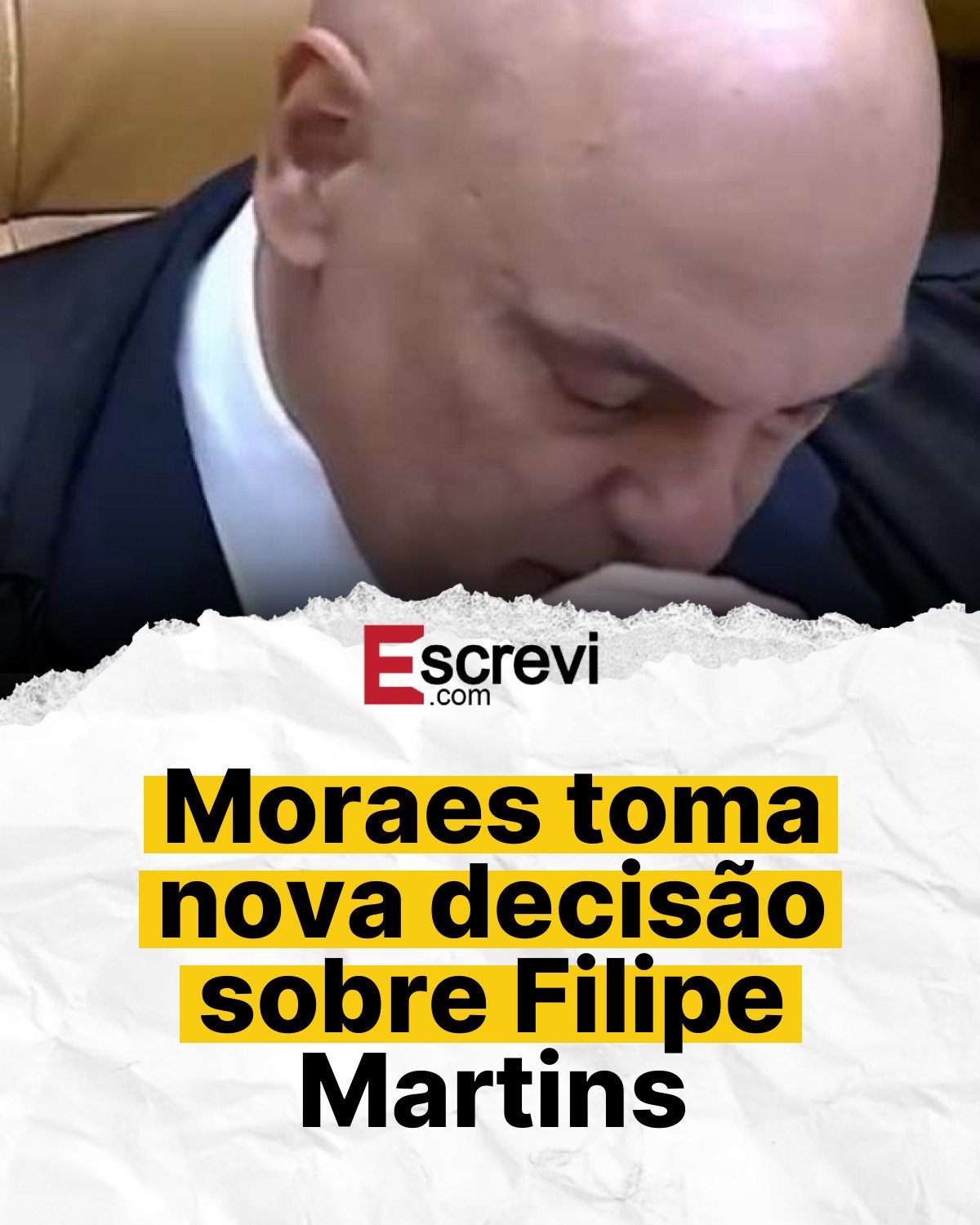 Moraes toma nova decisão sobre Filipe Martins card branco