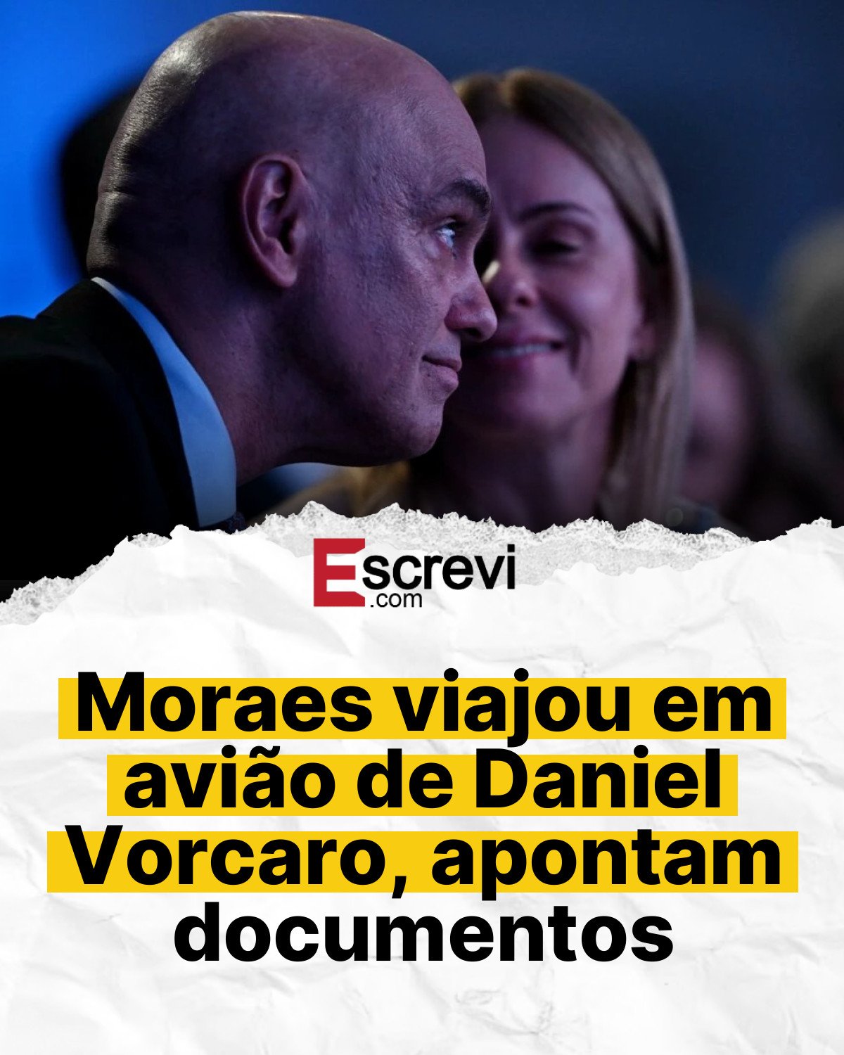 Moraes viajou em avião de Daniel Vorcaro, apontam documentos card branco