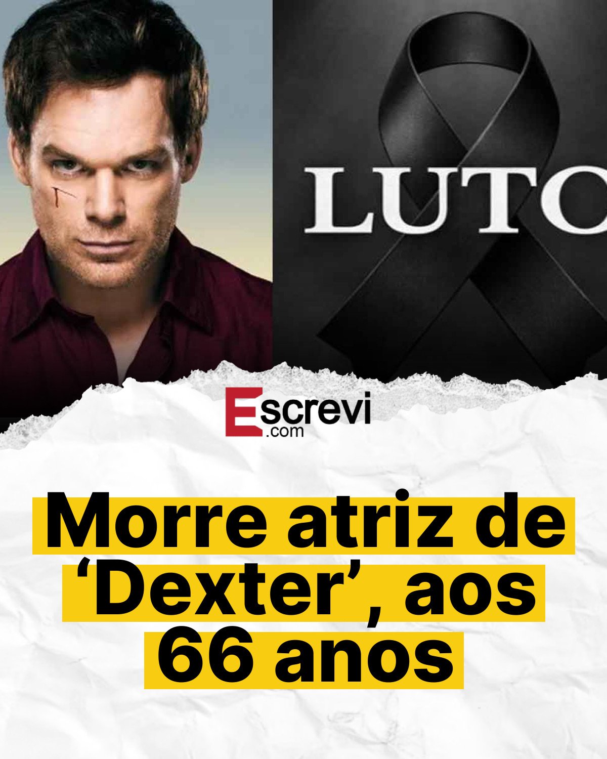 Morre atriz de ‘Dexter’, aos 66 anos card branco