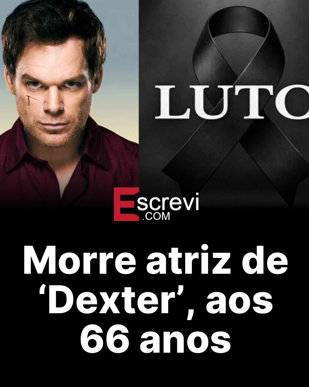 Morre atriz de ‘Dexter’, aos 66 anos card preto