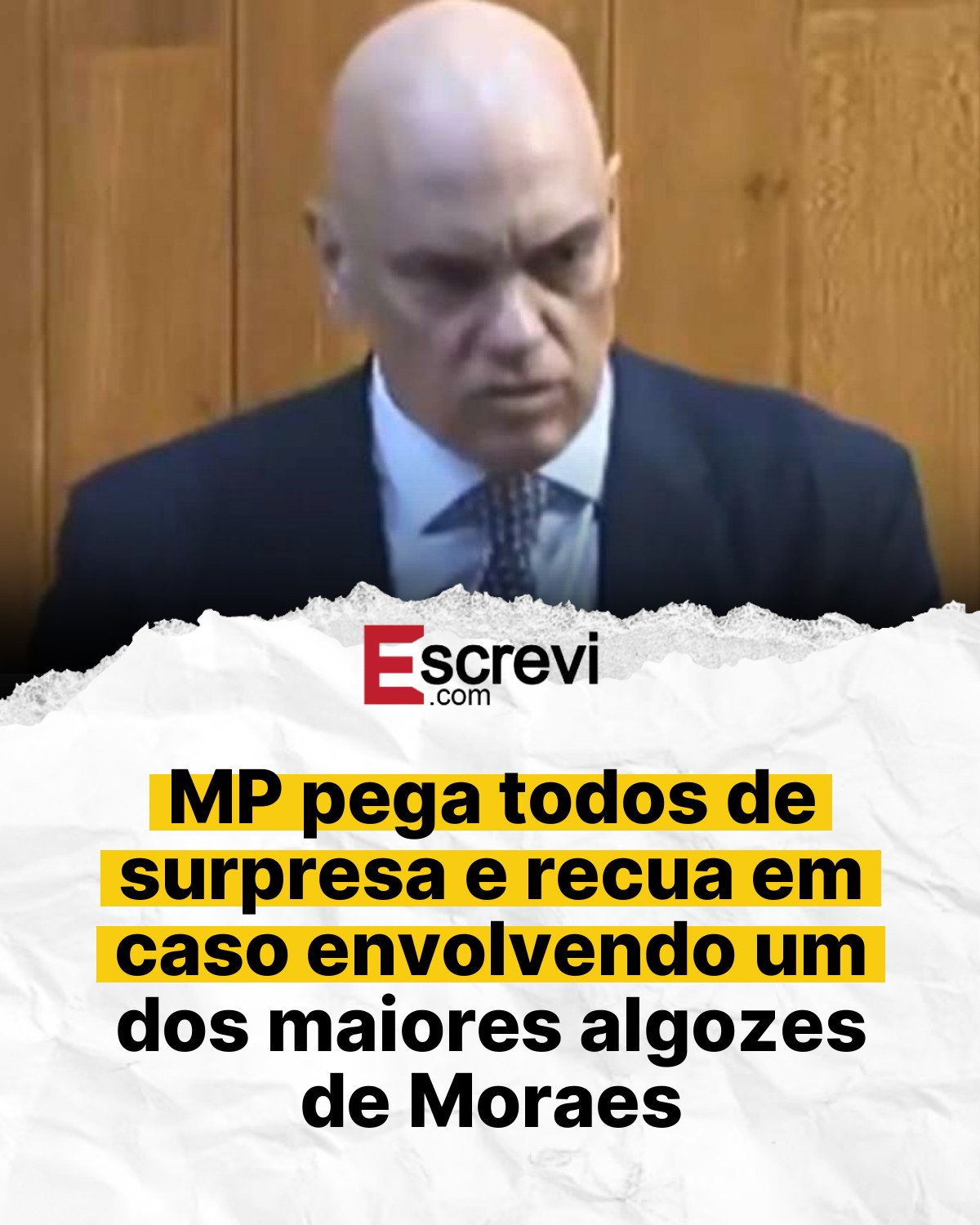 MP pega todos de surpresa e recua em caso envolvendo um dos maiores algozes de Moraes card branco