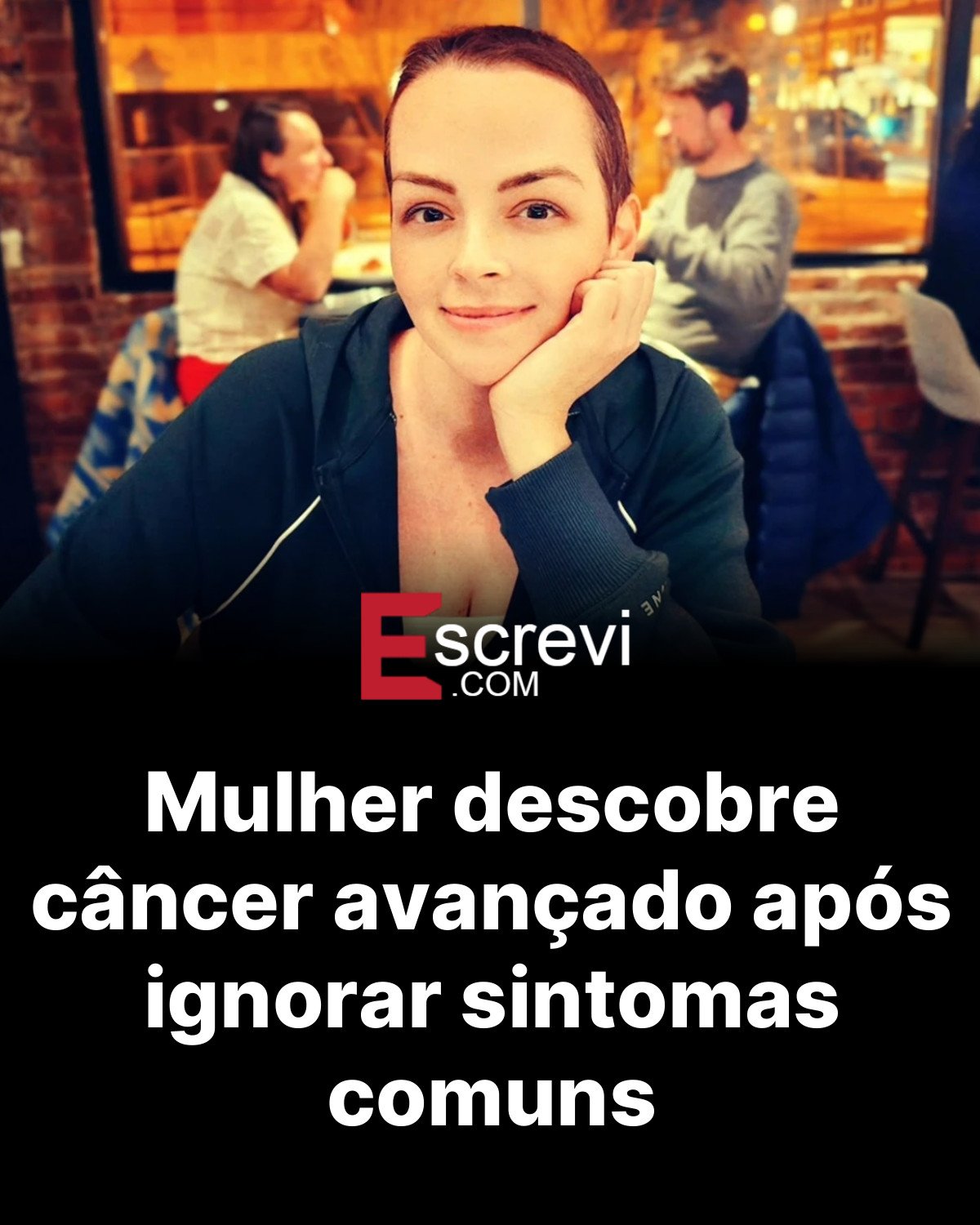 Mulher descobre câncer avançado após ignorar sintomas comuns card preto