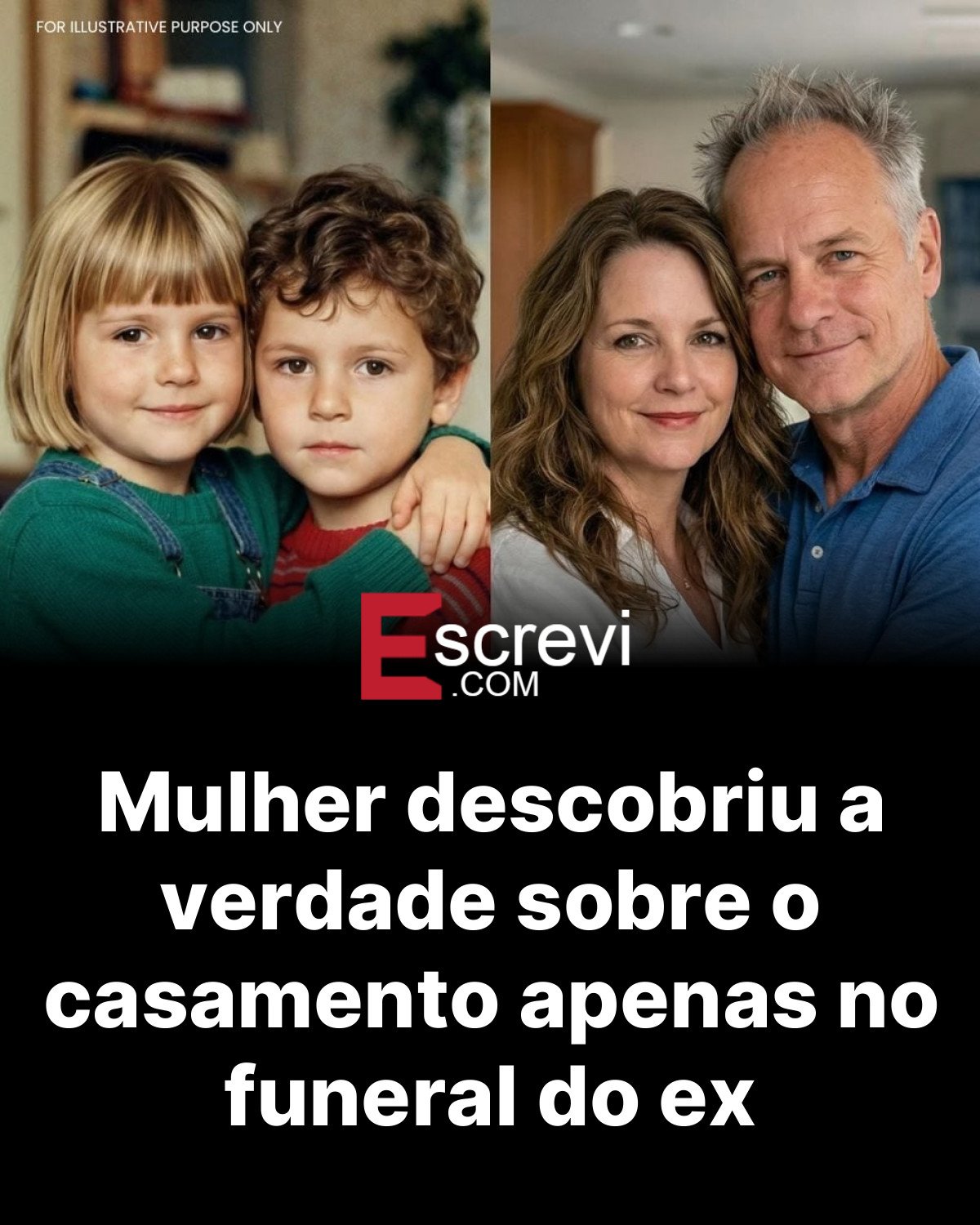 Mulher descobriu a verdade sobre o casamento apenas no funeral do ex card preto