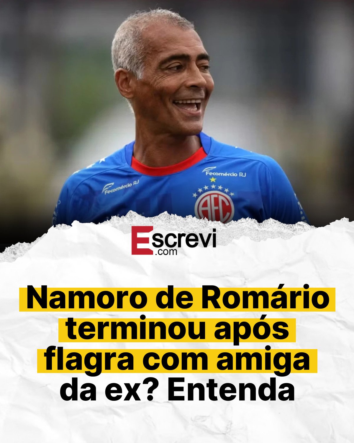 Namoro de Romário terminou após flagra com amiga da ex? Entenda card branco