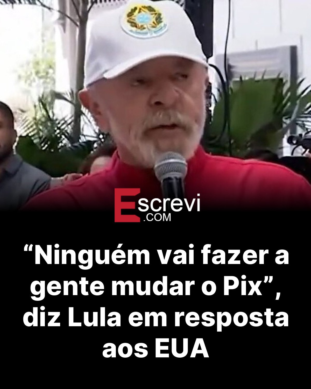 “Ninguém vai fazer a gente mudar o Pix”, diz Lula em resposta aos EUA card preto