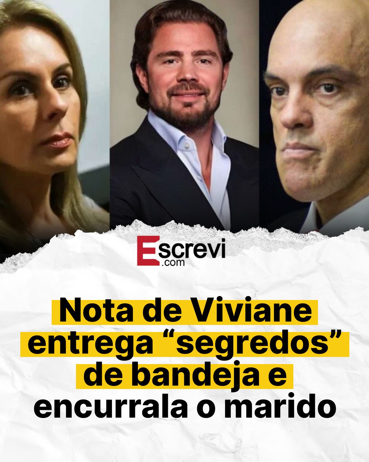 Nota de Viviane entrega “segredos” de bandeja e encurrala o marido card branco