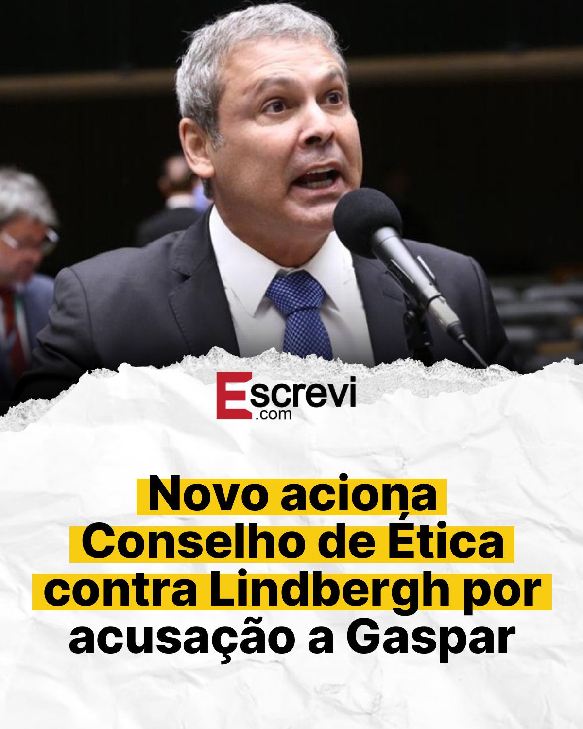 Novo aciona Conselho de Ética contra Lindbergh por acusação a Gaspar card branco