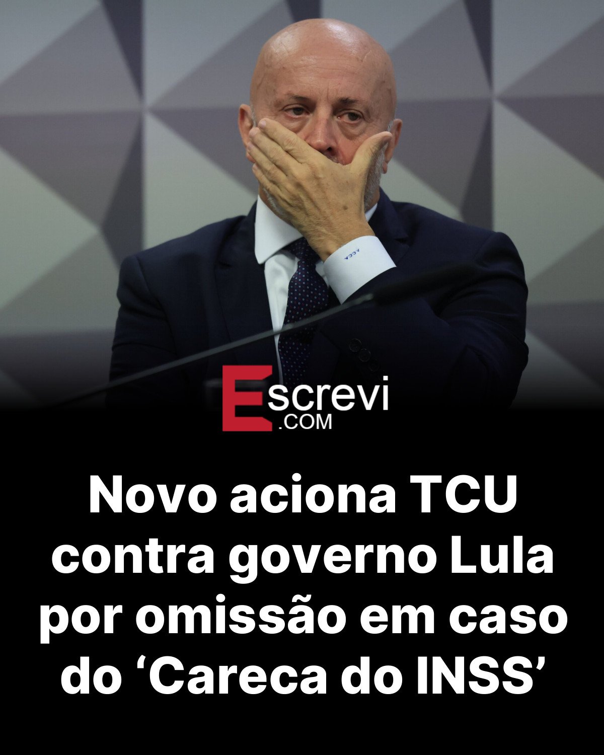 Novo aciona TCU contra governo Lula por omissão em caso do ‘Careca do INSS’ card preto