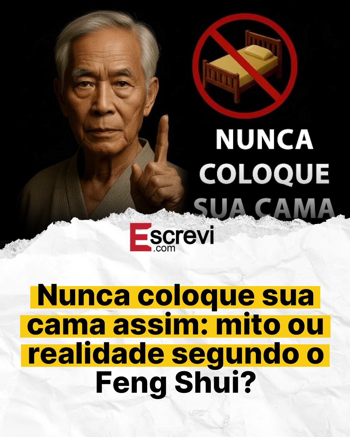 Nunca coloque sua cama assim: mito ou realidade segundo o Feng Shui? card branco