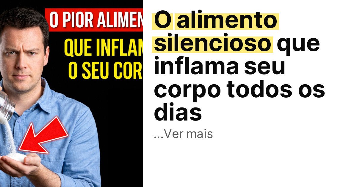 O alimento silencioso que inflama seu corpo todos os dias imagem principal