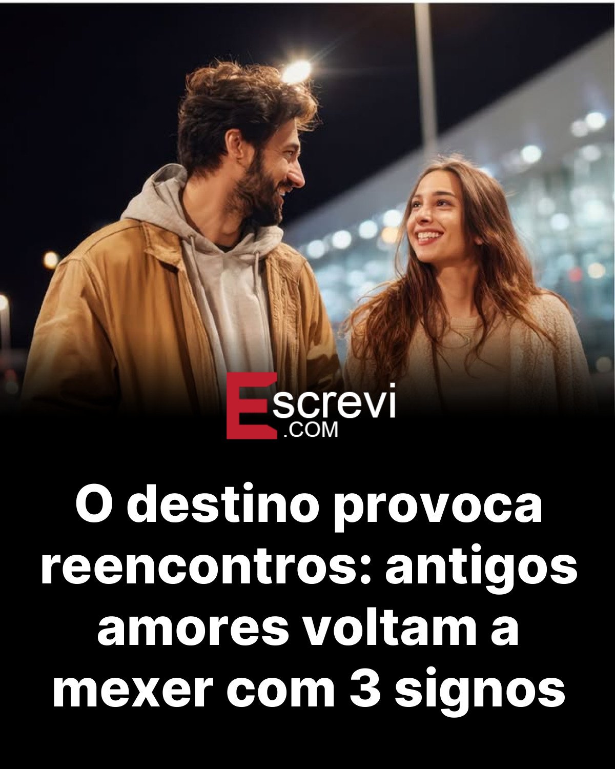 O destino provoca reencontros: antigos amores voltam a mexer com 3 signos card preto