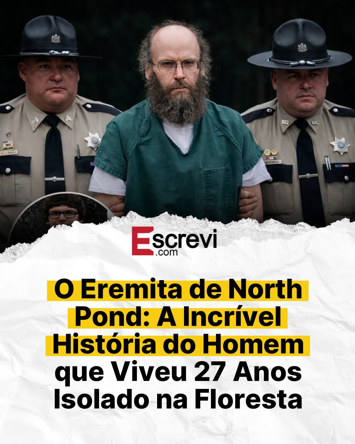 O Eremita de North Pond: A Incrível História do Homem que Viveu 27 Anos Isolado na Floresta card branco