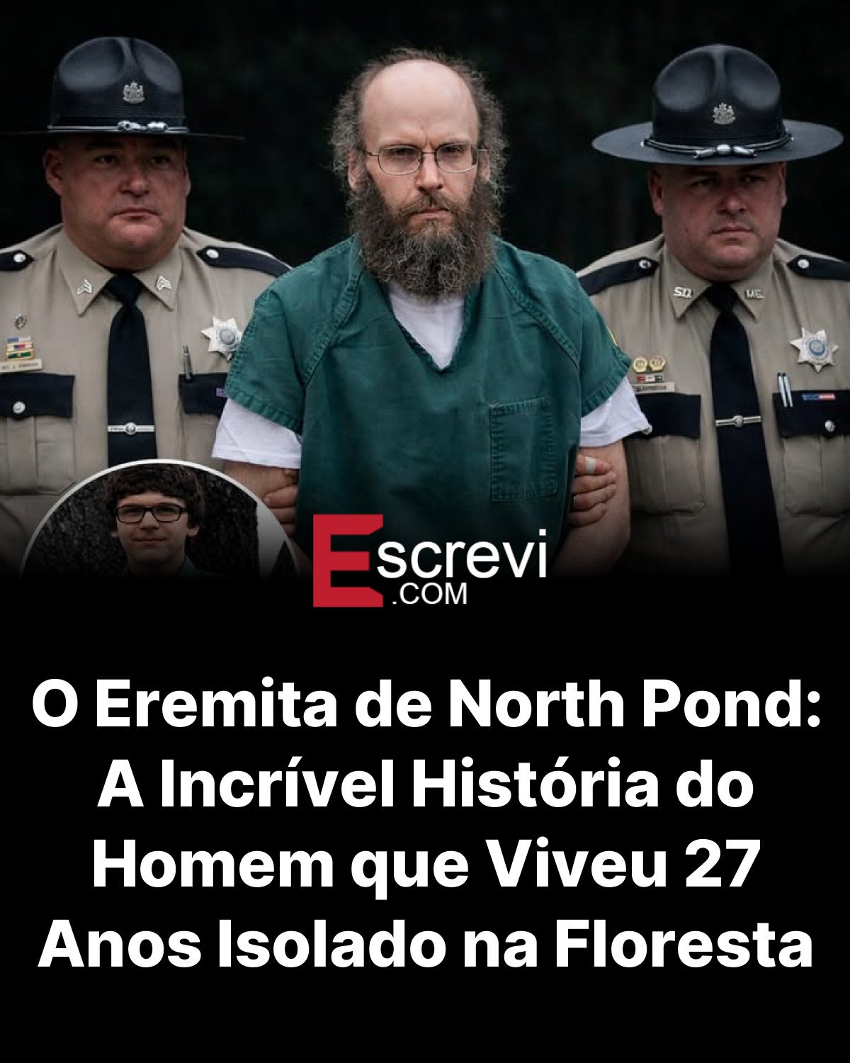 O Eremita de North Pond: A Incrível História do Homem que Viveu 27 Anos Isolado na Floresta card preto