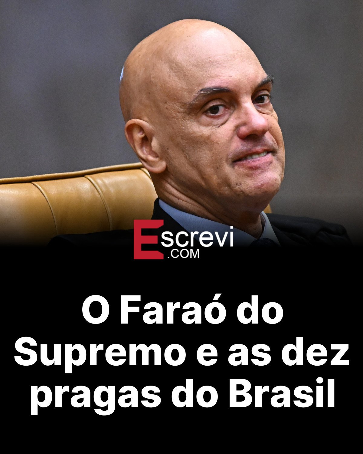 O Faraó do Supremo e as dez pragas do Brasil card preto