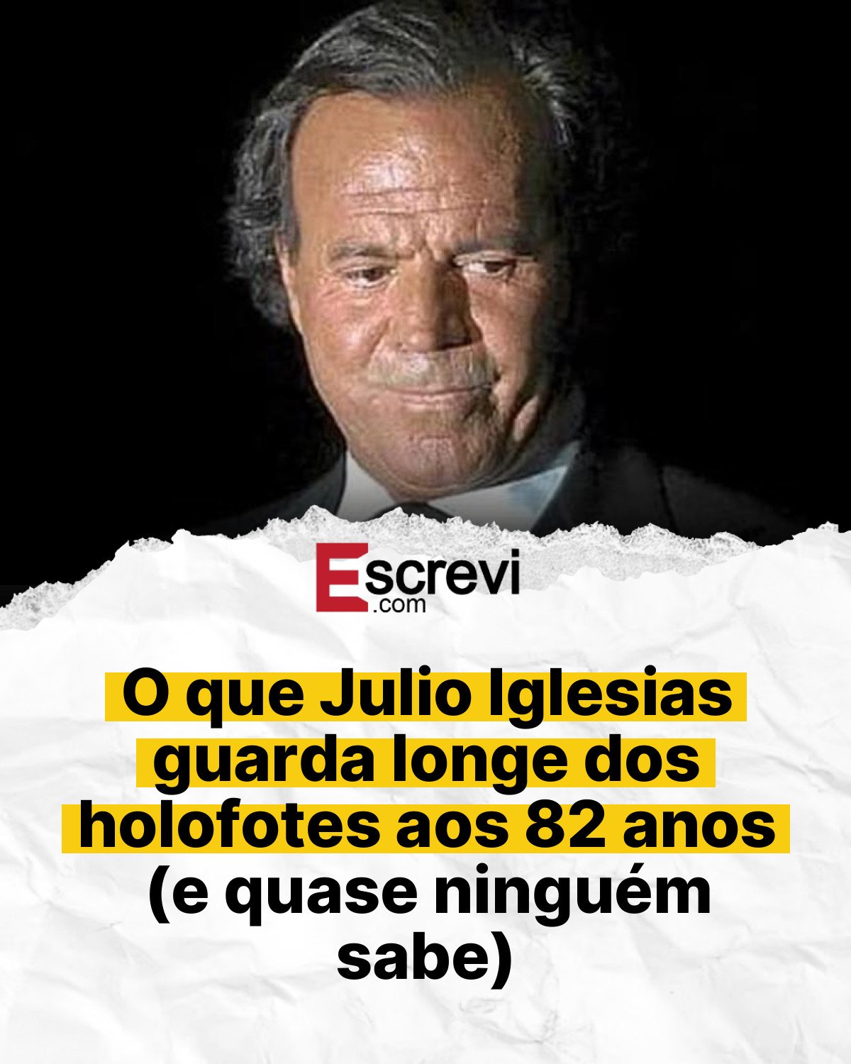 O que Julio Iglesias guarda longe dos holofotes aos 82 anos (e quase ninguém sabe) card branco