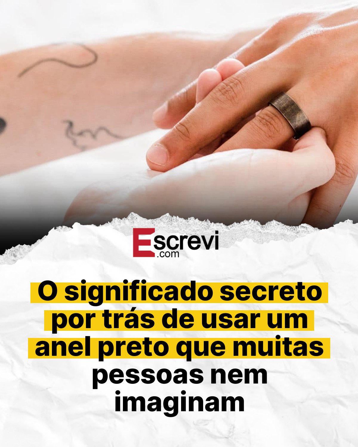 O significado secreto por trás de usar um anel preto que muitas pessoas nem imaginam card branco