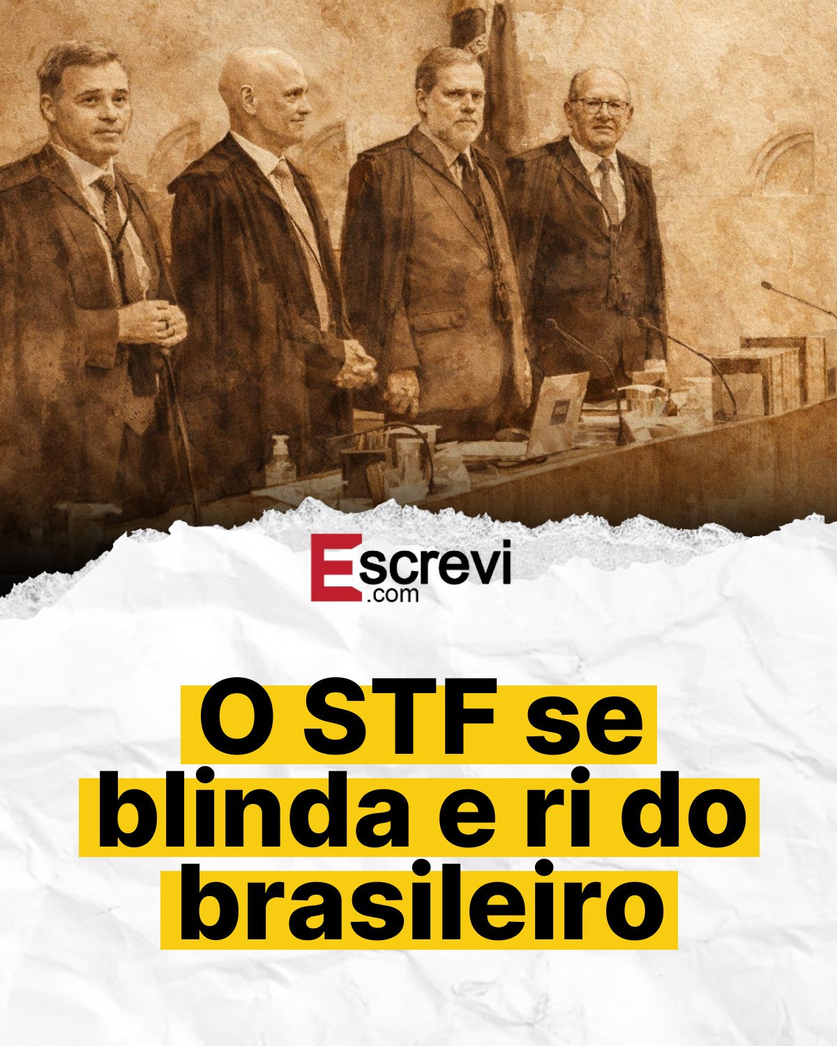 O STF se blinda e ri do brasileiro card branco