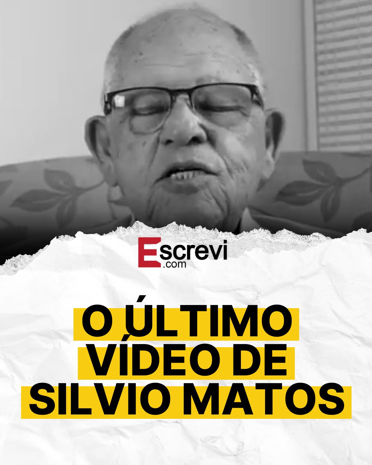 O ÚLTIMO VÍDEO DE SILVIO MATOS card branco