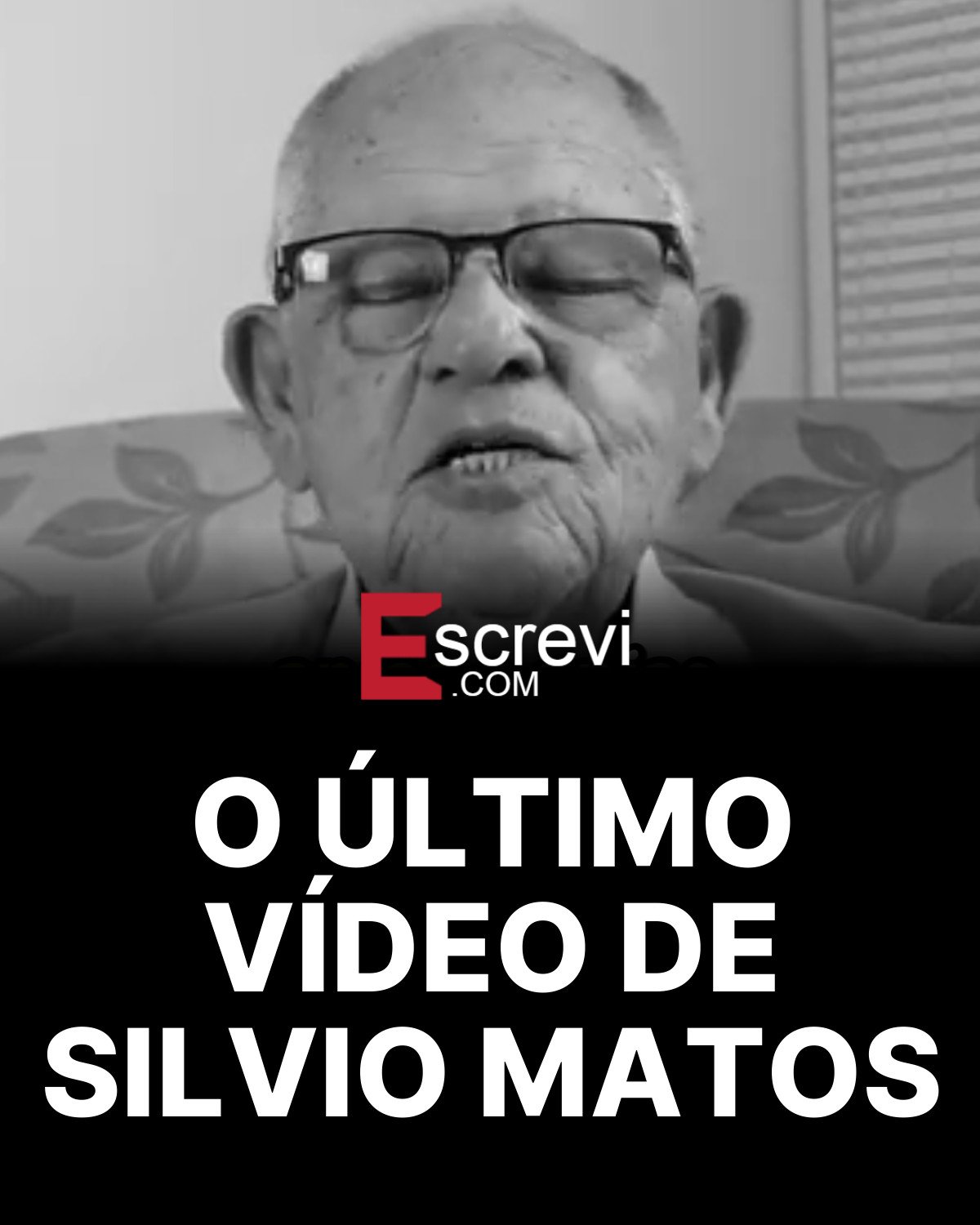O ÚLTIMO VÍDEO DE SILVIO MATOS card preto
