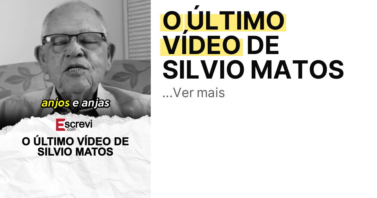 O ÚLTIMO VÍDEO DE SILVIO MATOS imagem principal