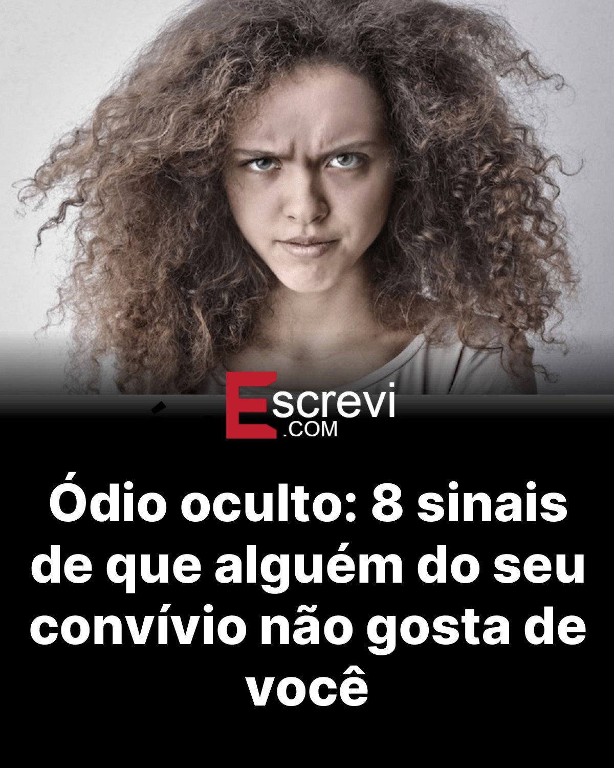 Ódio oculto: 8 sinais de que alguém do seu convívio não gosta de você card preto