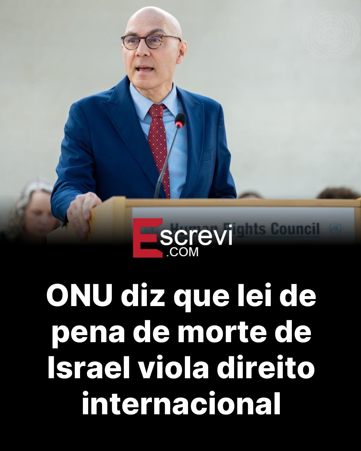 ONU diz que lei de pena de morte de Israel viola direito internacional card preto