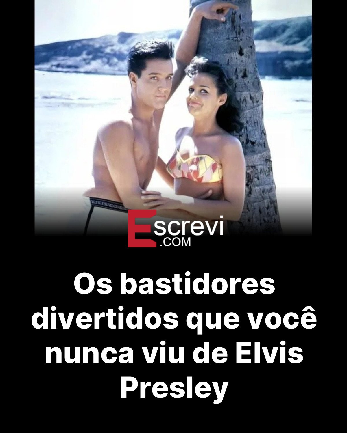 Os bastidores divertidos que você nunca viu de Elvis Presley card preto